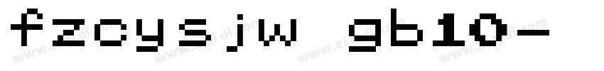 fzcysjw gb10字体转换